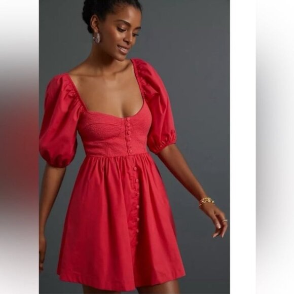 NWT Anthropologie Plus Maeve Sweetheart Mini Dress 2X - Picture 1 of 8